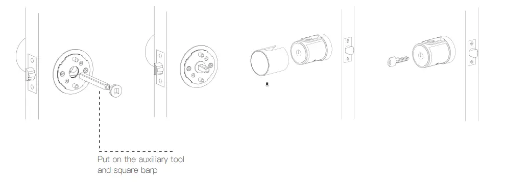 YEEUU S1 Cool Smart Door Lock - back baffle 2
