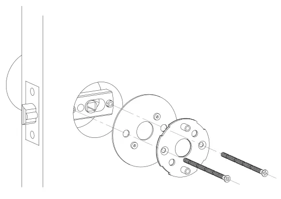 YEEUU S1 Cool Smart Door Lock - back baffle