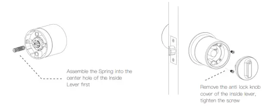 YEEUU S1 Cool Smart Door Lock - installation 5