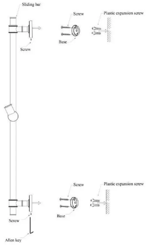 Better Bathroom BeBa 27718 Camden Slide Rail Kit - Installation
