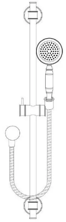 Better Bathroom BeBa 27718 Camden Slide Rail Kit