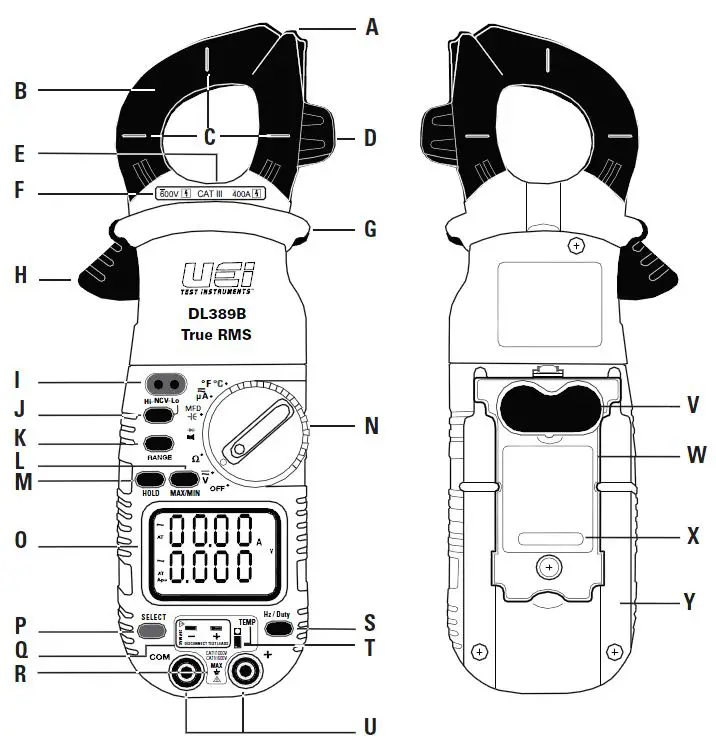 UEi-DL389BTRMS-Dual-Display-Clamp-Meter-FIG2