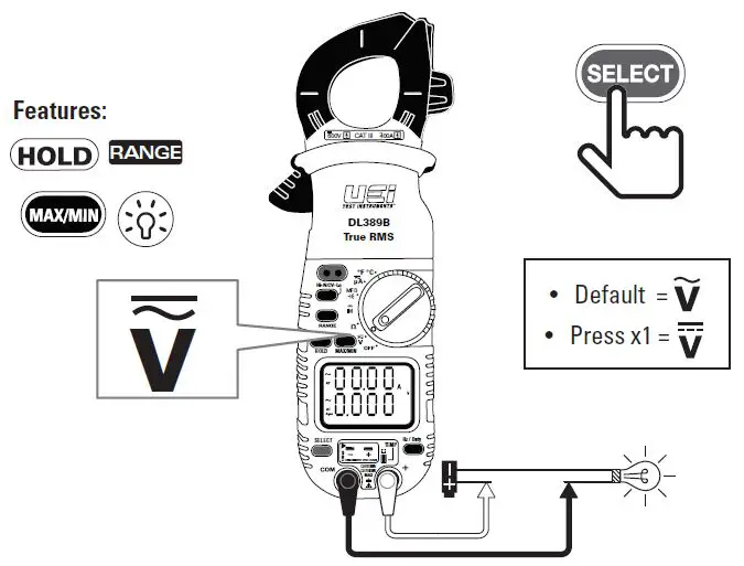 UEi-DL389BTRMS-Dual-Display-Clamp-Meter-FIG3