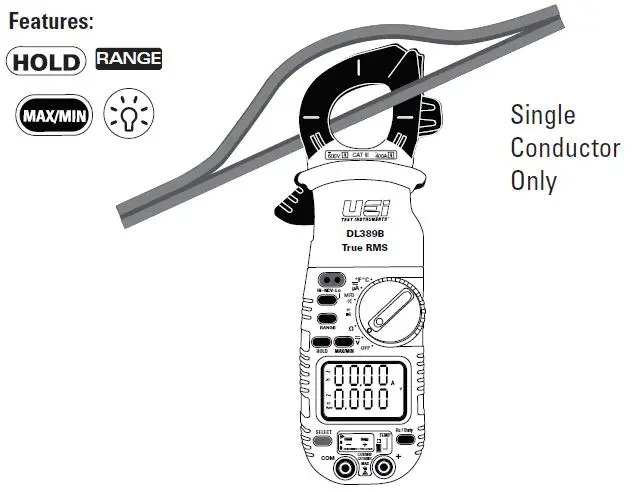 UEi-DL389BTRMS-Dual-Display-Clamp-Meter-FIG8