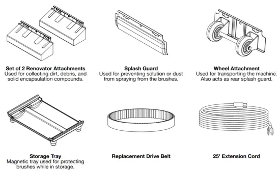 MYTEE CRB3010 Carpet Shark 10 Inch Counter Rotating Brush - fig2