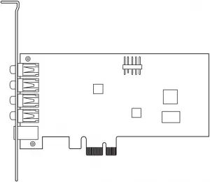 PCIE 5.1 & Headphone Amp Audio Card