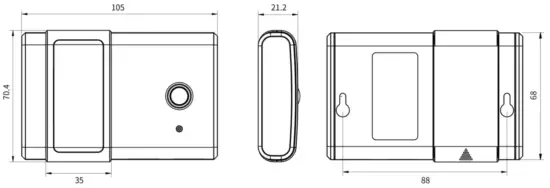 Milesight AM100 Series LoRaWAN Motion and Light Intensity Sensor - Dimensions