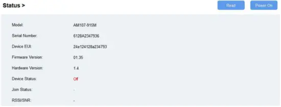 Milesight AM100 Series LoRaWAN Motion and Light Intensity Sensor - other settings