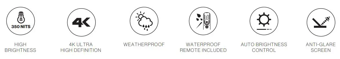 FURRION 65” Aurora Full Shade 4K LED Outdoor TV Owner’s Manual - Main Features