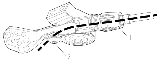 DT SWISS L2 L3 Remote Lever - This achieves the greatest adjustment