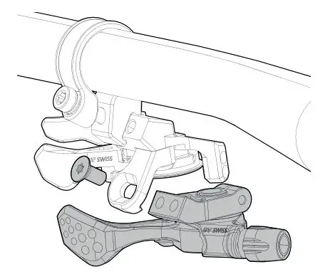 DT SWISS L2 L3 Remote Lever - Tighten the fixing screw with a torque of max. 1.5 Nm