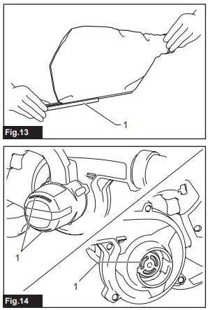 ita DUB185 Cordless Blower Instruction Manual - Fig 13,14