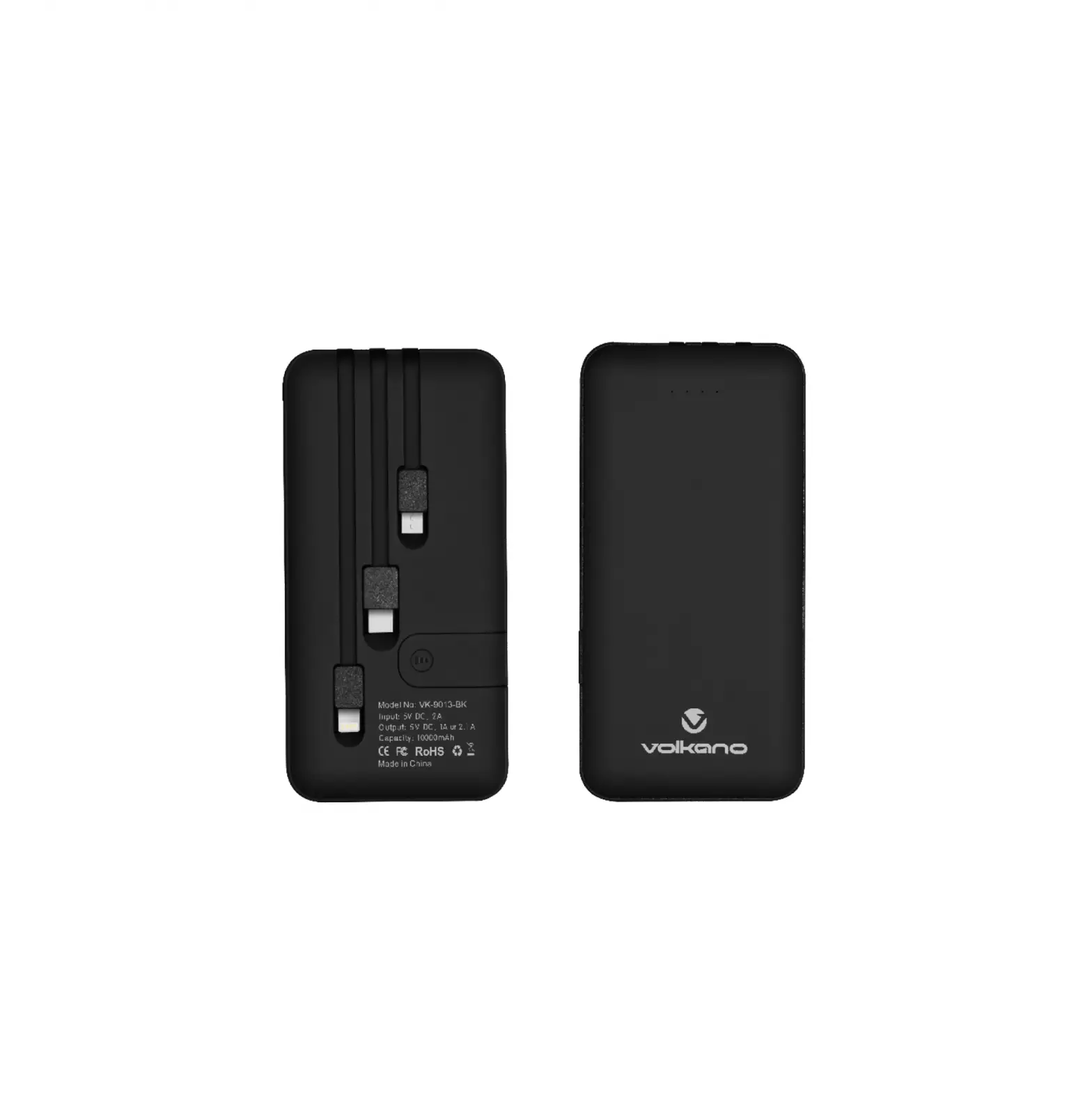 Volkano 10000 Mah Power Bank With Bult-in Charging Cables Instruction Manual Volkano 10000 Mah Power Bank With Bult-in Charging Cables Instruction Manual