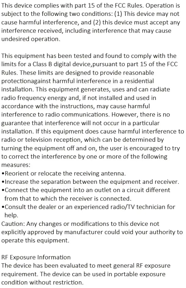 INTELVOICE T10 AI Language Translator Device - FCC Statement