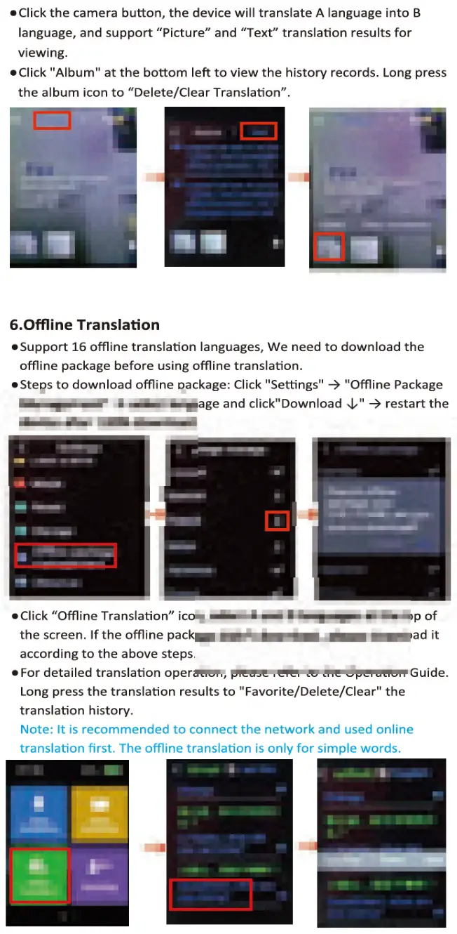 INTELVOICE T10 AI Language Translator Device - Operation Guide 4