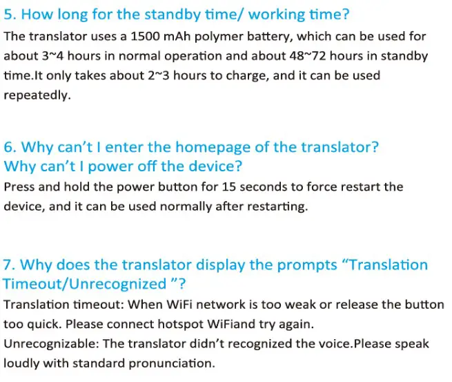 INTELVOICE T10 AI Language Translator Device - Q & A Section 2