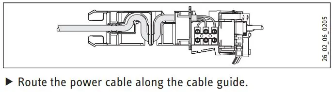 Stiebel Eltron SHU 5 SLi comfort SMALL WATER HEATER Installation Guide - Replacing the power cable