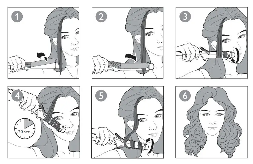 PHILIPS BHB868 StyleCare Advanced Curling Iron 3