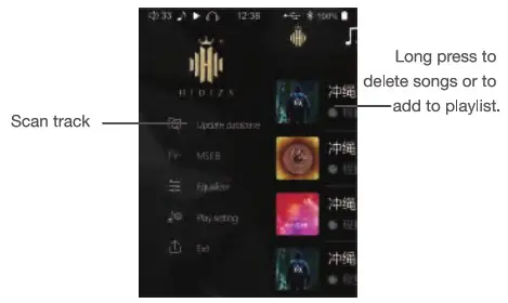 HIDIZS AP80 PRO X Digital Audio Player - Operation 2