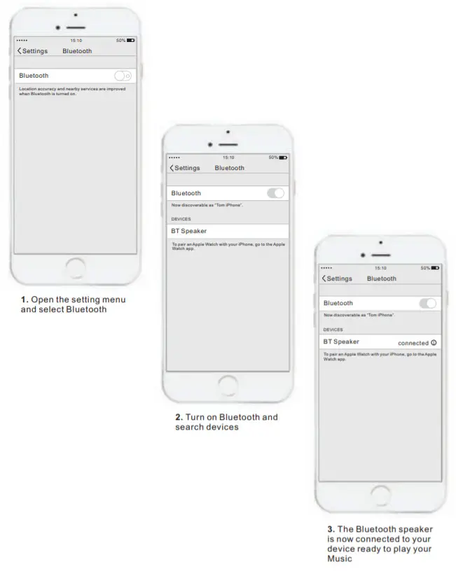 Aquasound Bluetooth Speaker - SETUP AND PAIRING
