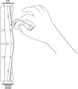 Clean the main brush