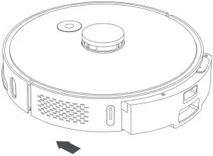 Disassemble the dust box + water tank (2 in 1)
