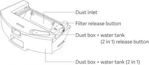 Electric water tank and mopping module 1
