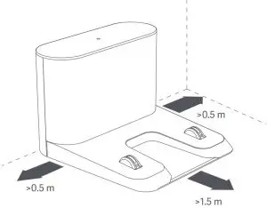 Installing the charging dock 1