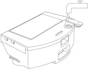 Installing the mopping module 2