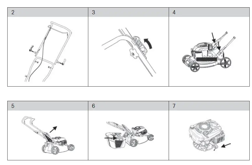FIELDMANN FZR 4008-79B Petrol Self Propelled Lawn Mower fig 2