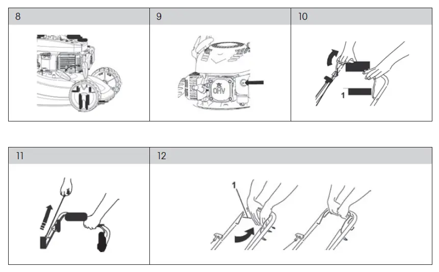 FIELDMANN FZR 4008-79B Petrol Self Propelled Lawn Mower fig 3