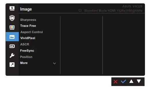 ASUS VA329HE LCD Monitor - OSD 2