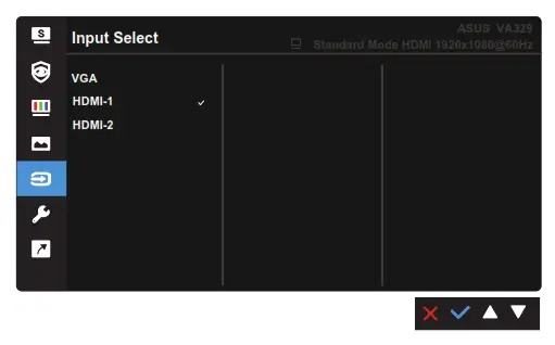 ASUS VA329HE LCD Monitor - OSD 5