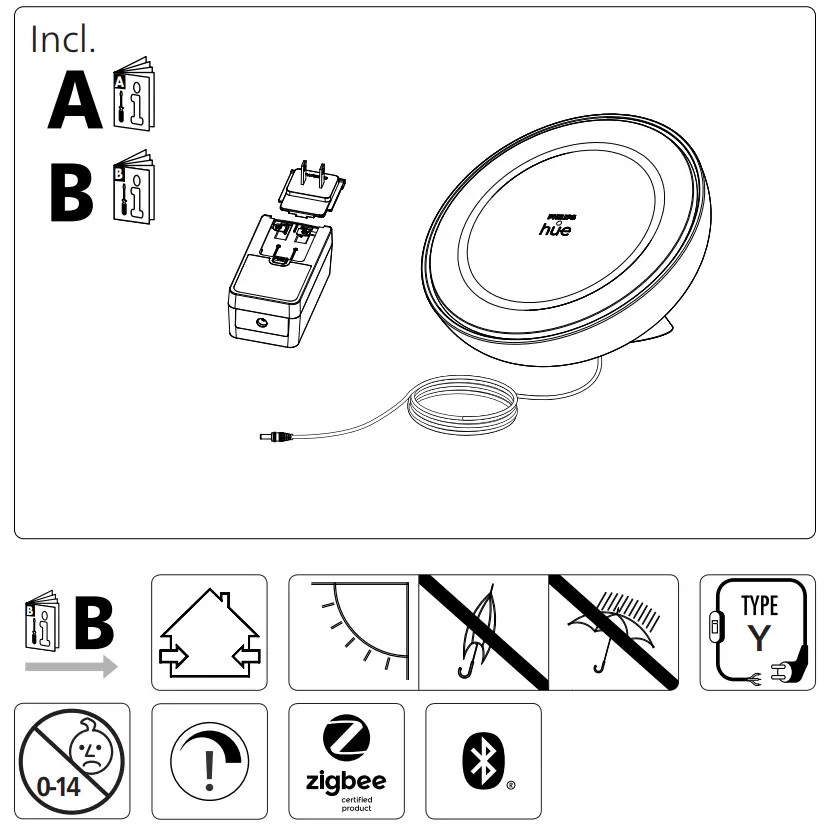 PHILIPS 560185 Hue Bloom Table Lamp - 1