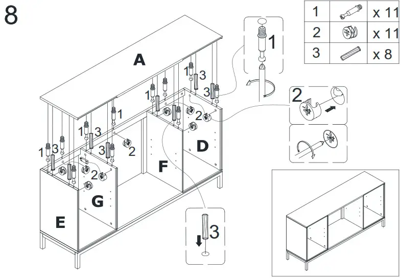 Southern ENTERPRISES HD054384 58 in Smart Electric Fireplace - Assembly 16