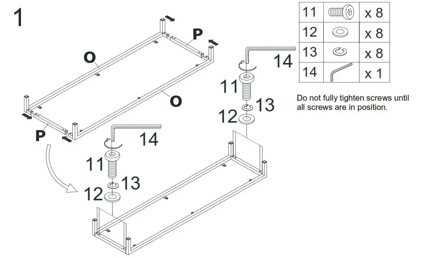Southern ENTERPRISES HD054384 58 in Smart Electric Fireplace - Assembly 9