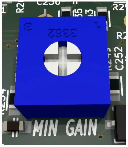 VCA Min Gain Trim pot