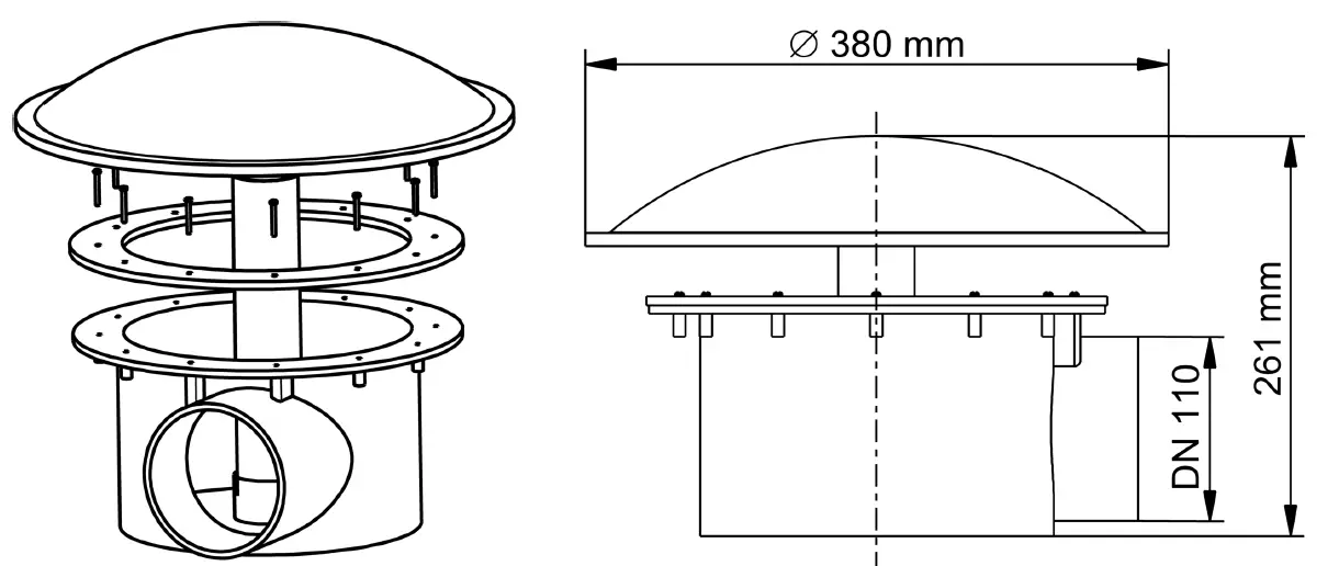 Oase BD 100 Floor Drain 2