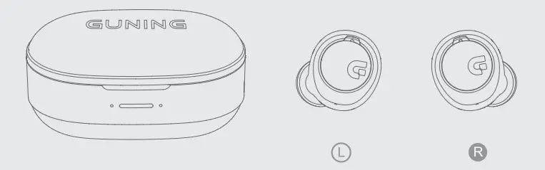 GUNING S2 True Wireless Stereo Earbuds - Figure 1