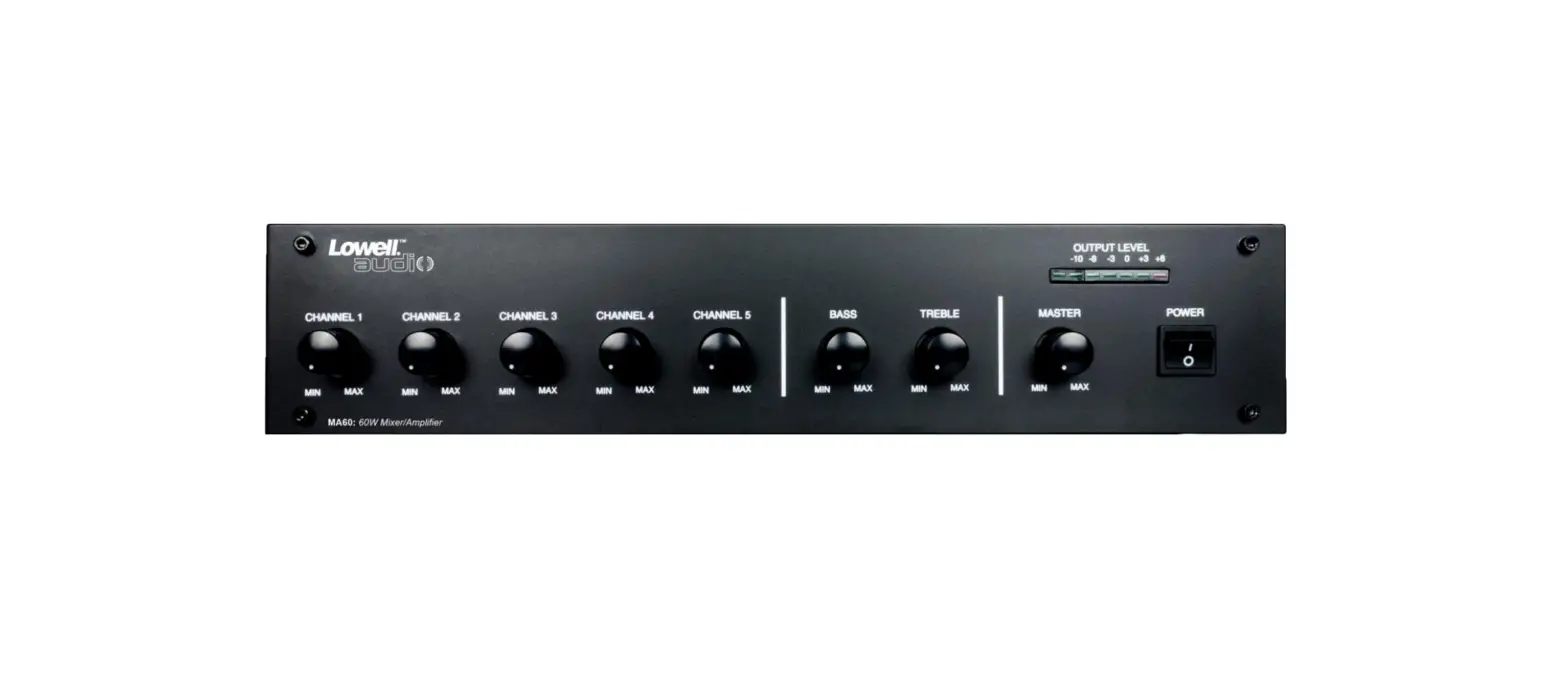 Lowell Ma60 Mixer W-60w Amplifier Instruction Manual