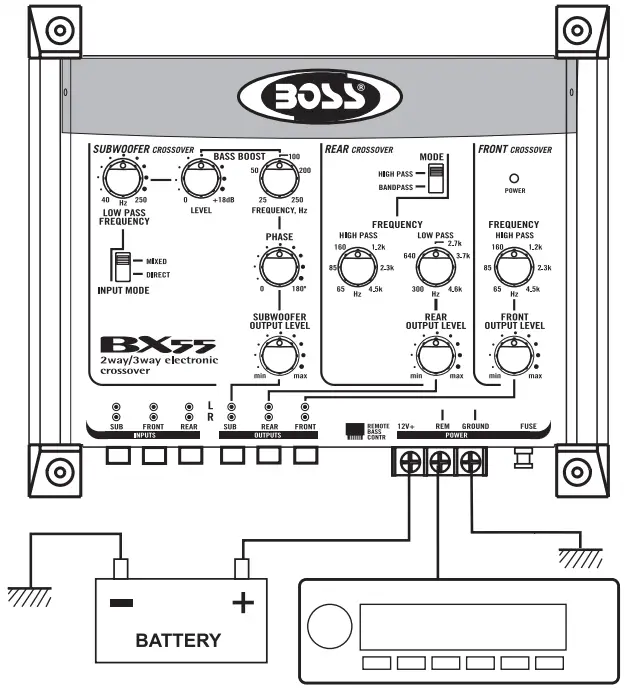 BOSS-BX55-2-3-Way-Pre-Amp-Car-Electronic-Crossover-FIG-2