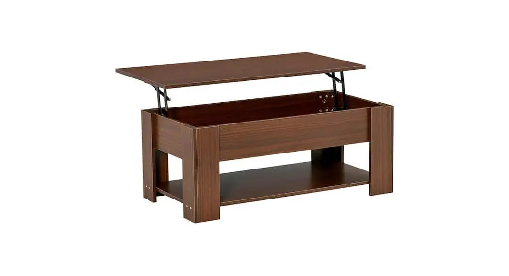 Amucolo Hg-cyw1-7648 Brown Rectangle Wood Coffee Table Instruction Manual