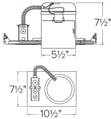 ELCO Lighting R5H 5 Inch Steel Housing-fig2