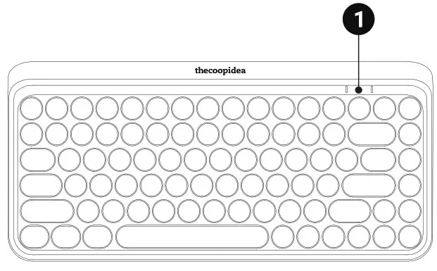 thecoopidea CP KB01 TAPPY Wireless Keyboard Set Hello Kitty - box 1