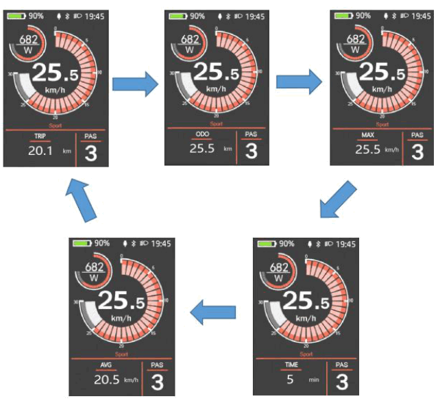KeyDisp KD718 Intelligent Colored LCD for Ebike - Fig2