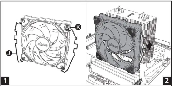 FIG 9 Fan mounting