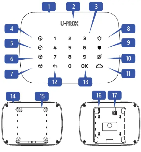 U-PROX-Keypad-G4-Wireless-Keypad-FIG 1