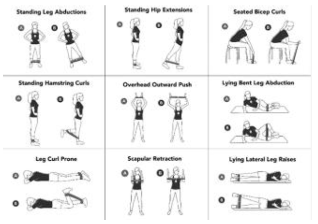 MOB MO6434 8 Piece Fitness Gym Set - fig 5