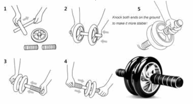 MOB MO6434 8 Piece Fitness Gym Set - fig