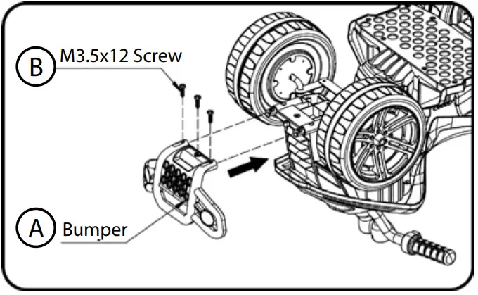 HUFFY H-ERO-Quad Battery Ride On - INSTALL FRONT